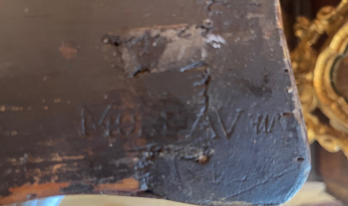 Commode française signée Moreau Louis XVI-photo-3