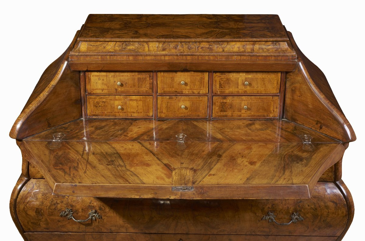 Curved Louis XV Bureau '700-photo-3