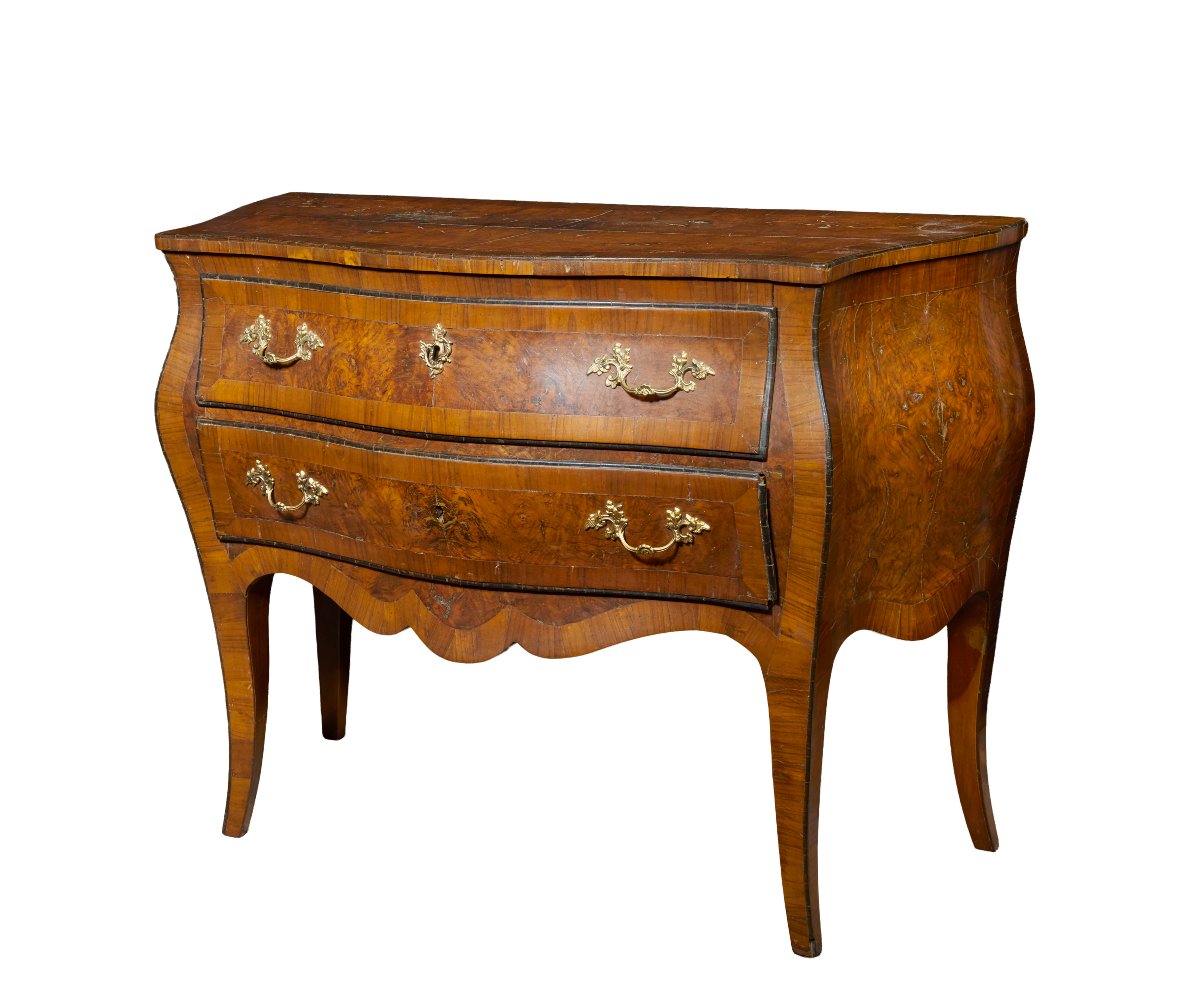 Louis XV commode Italienne  in Noyer-photo-4
