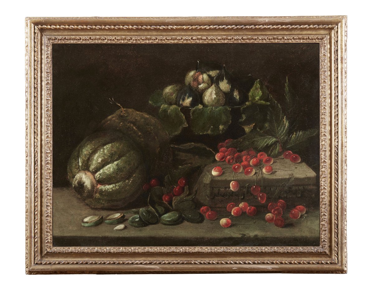 Still Life With Fruit And Vegetables, Rome, 17th Century-photo-2