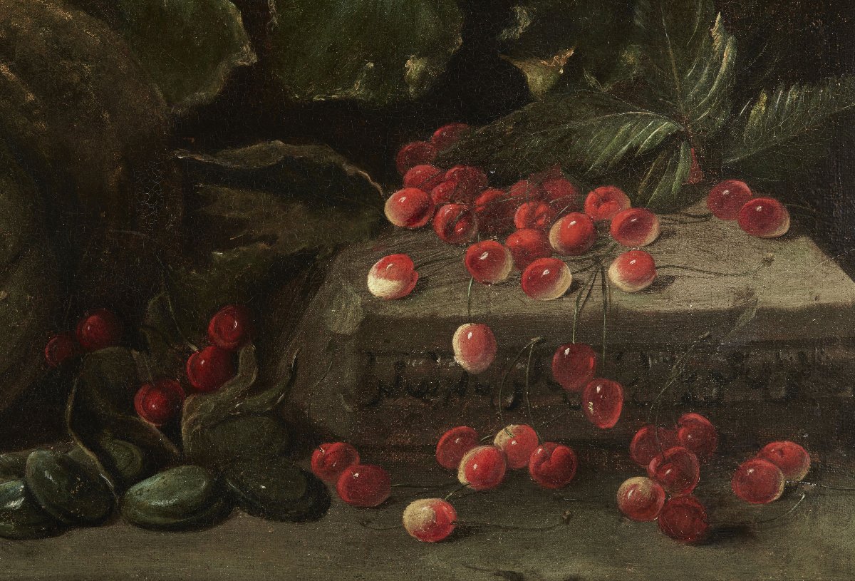 Still Life With Fruit And Vegetables, Rome, 17th Century-photo-4