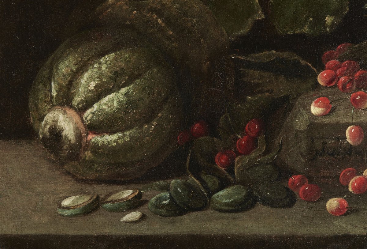 Still Life With Fruit And Vegetables, Rome, 17th Century-photo-1