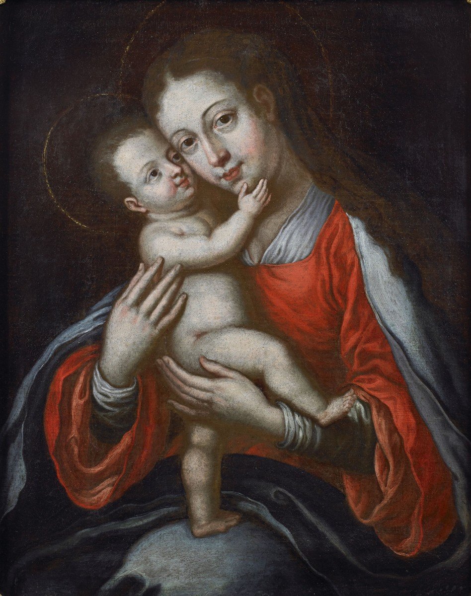 Virgin And Child Umbrian School Of The XVII Century