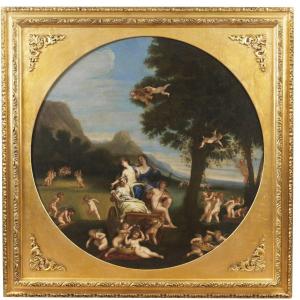 Earth Allegory With Putti '700