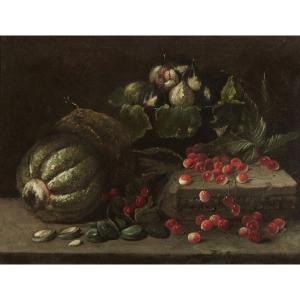 Still Life With Fruit And Vegetables, Rome, 17th Century