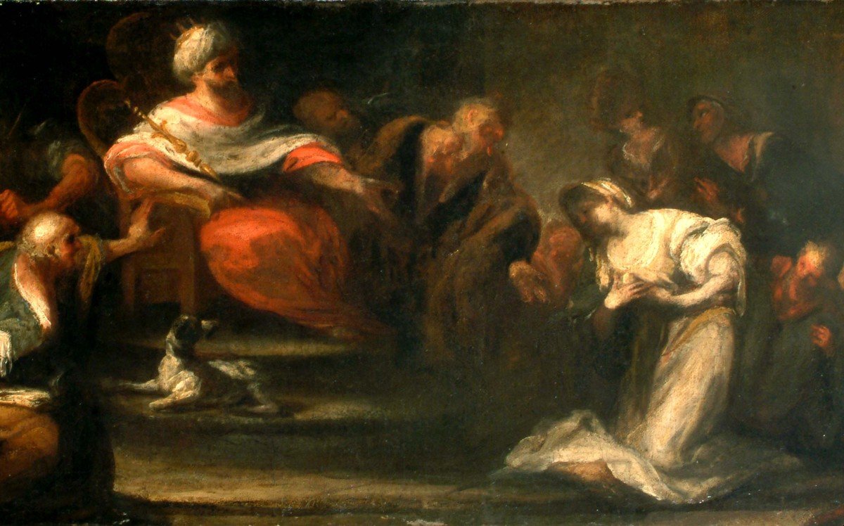 Francesco Maria Raineri, (schivenoglia, Mantua 1678-1758)  Esther And Ahasuerus-photo-2