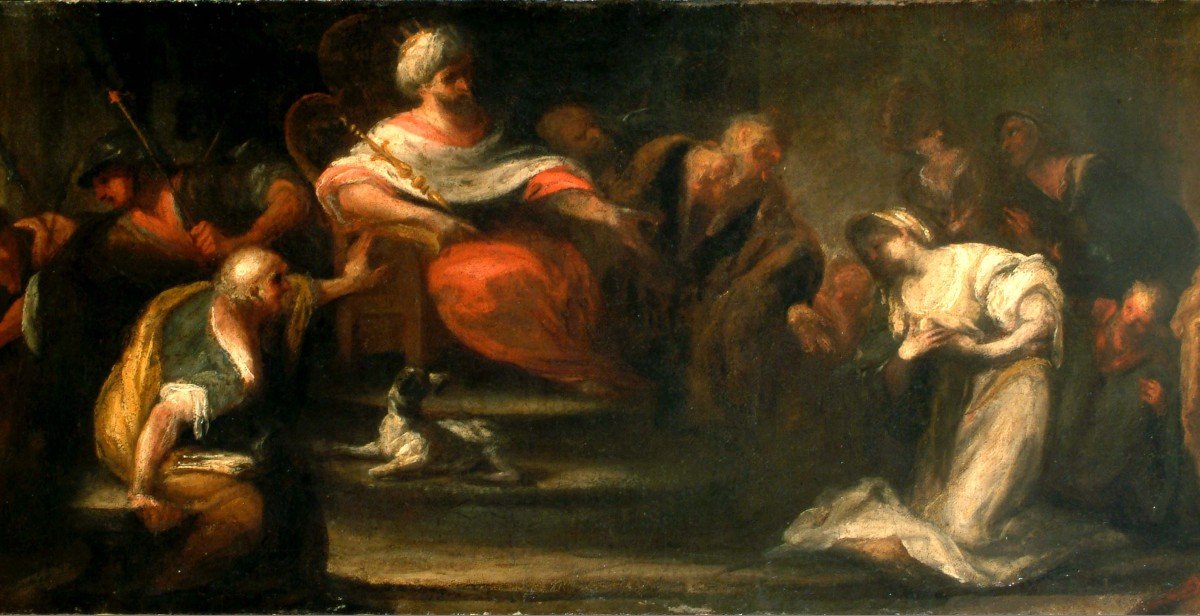 Francesco Maria Raineri, Dit Schivenoglia (schivenoglia, Mantoue 1678-1758)  Esther Et Assuérus-photo-3