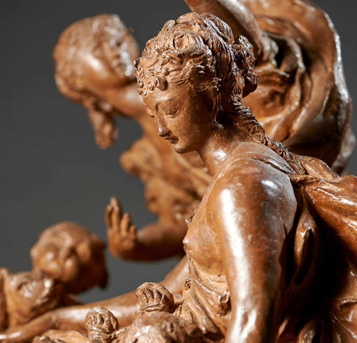 Allegorical Scene, Terracotta Sculpture-photo-4