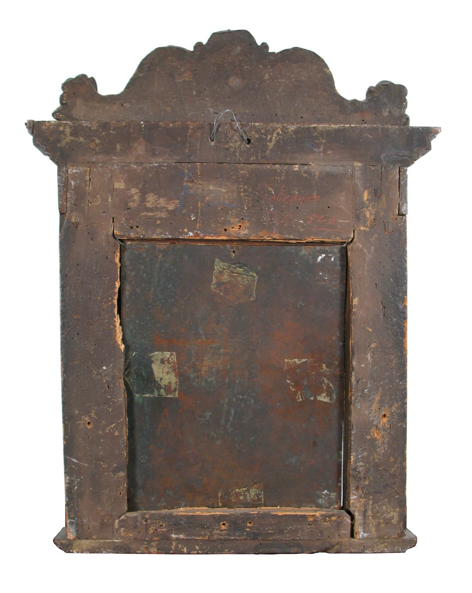 Compassion. peinture à l'huile sur cuivre, Italie du Nord, XVIIe siècle-photo-4