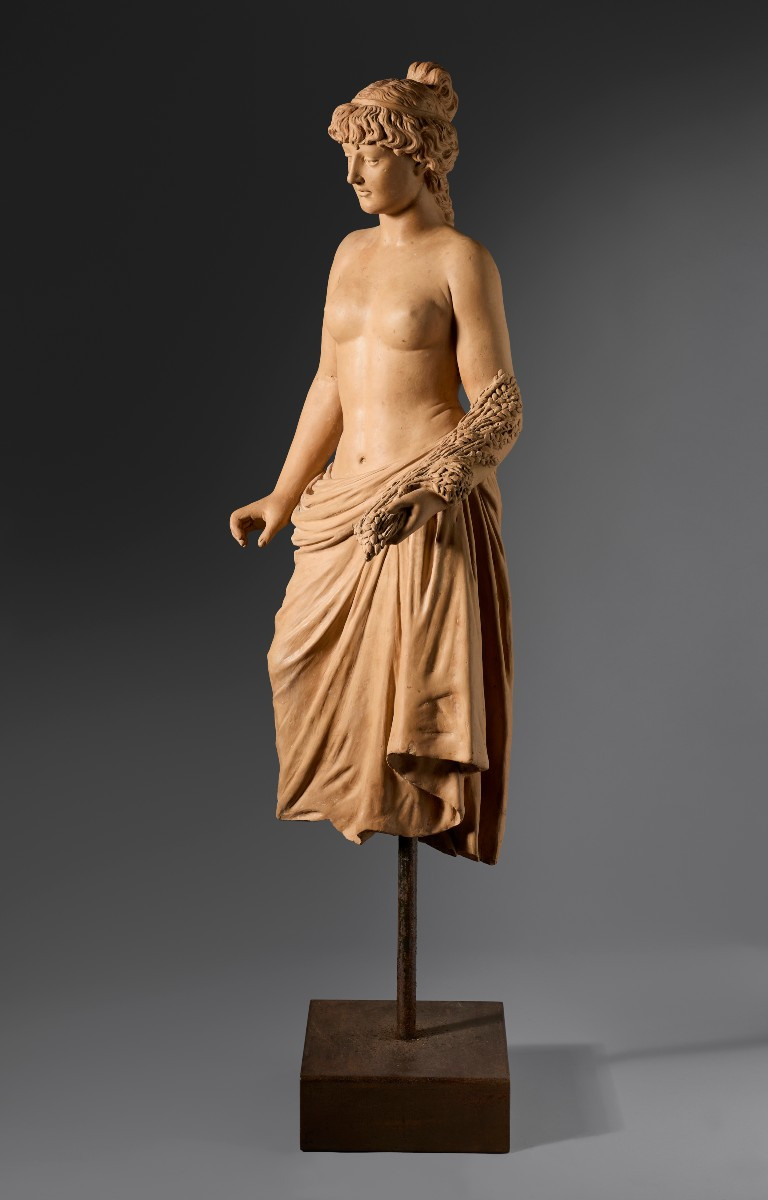 Cérès, sculpture en terre cuite-photo-1