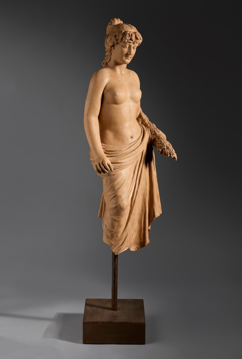 Cérès, sculpture en terre cuite-photo-4