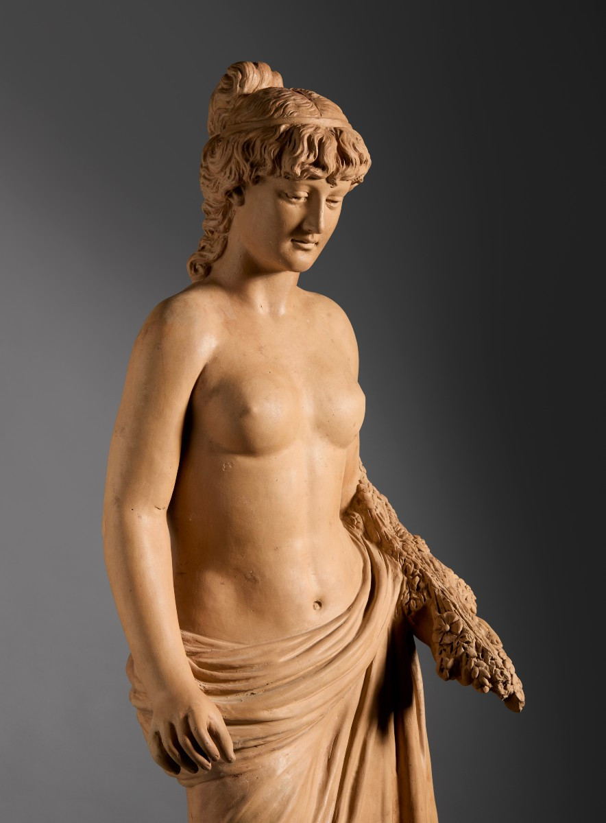 Cérès, sculpture en terre cuite-photo-5
