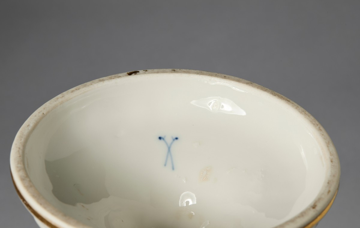 Présentoir à gâteaux en porcelaine, Meissen, XIXe siècle-photo-6