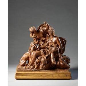 Allegorical Scene, Terracotta Sculpture