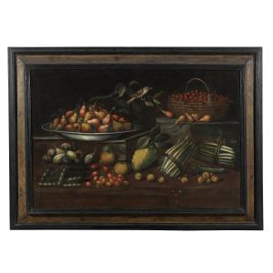 Paire de natures mortes, artiste actif dans la région de Crémone, première moitié du XVIIe sec.