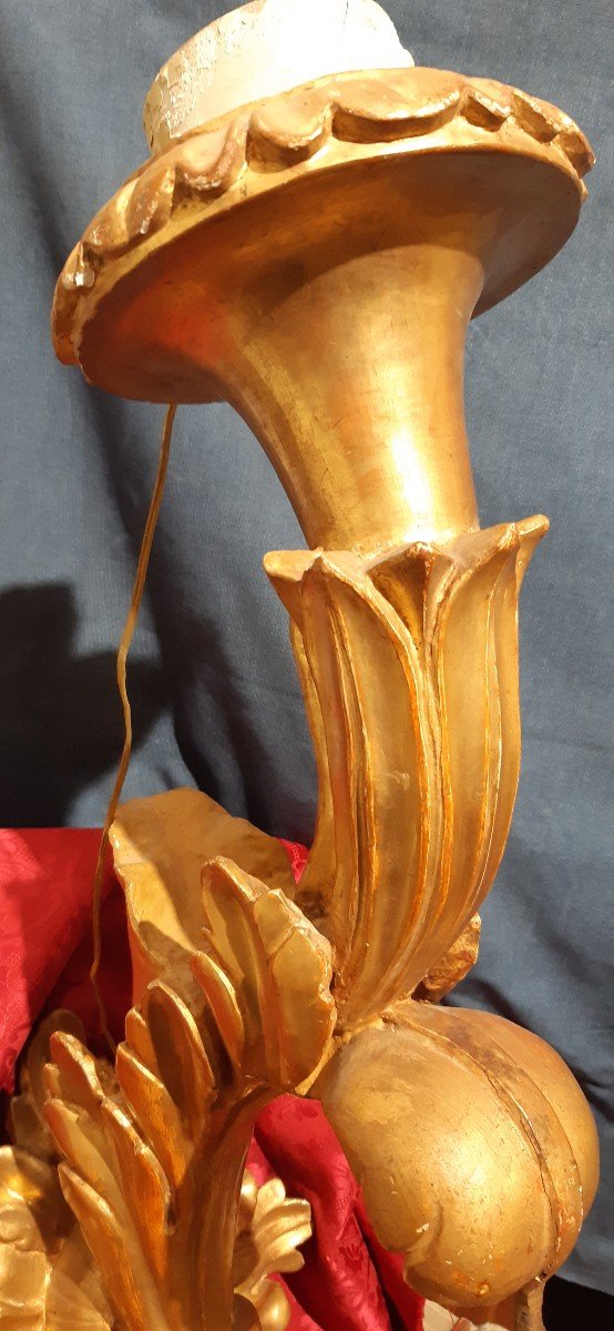Pair Of Giltwood 18th Century-photo-2