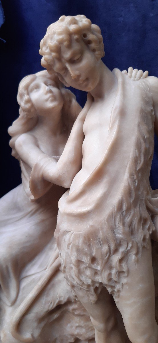 19th Century Bucolic Scene Sculpture-photo-2