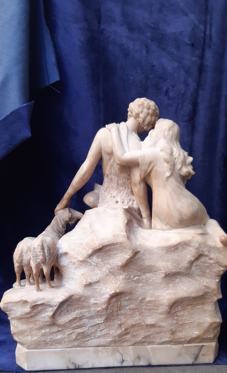 19th Century Bucolic Scene Sculpture-photo-2