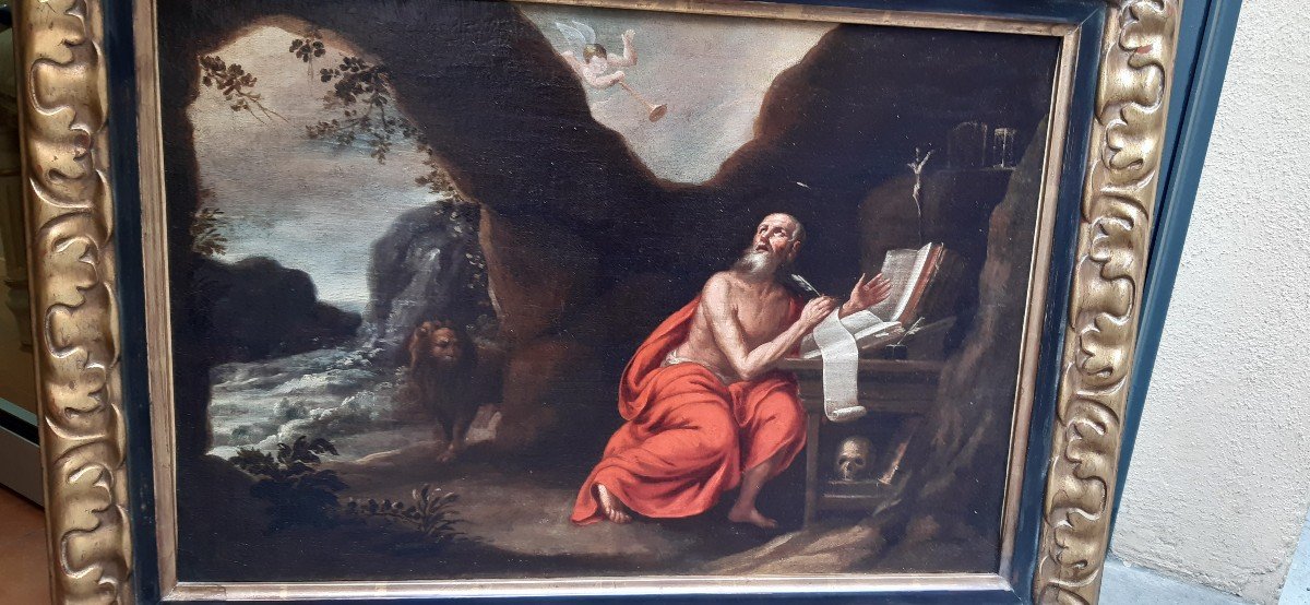 Painting Of St. Jerome,xviicentury-photo-2