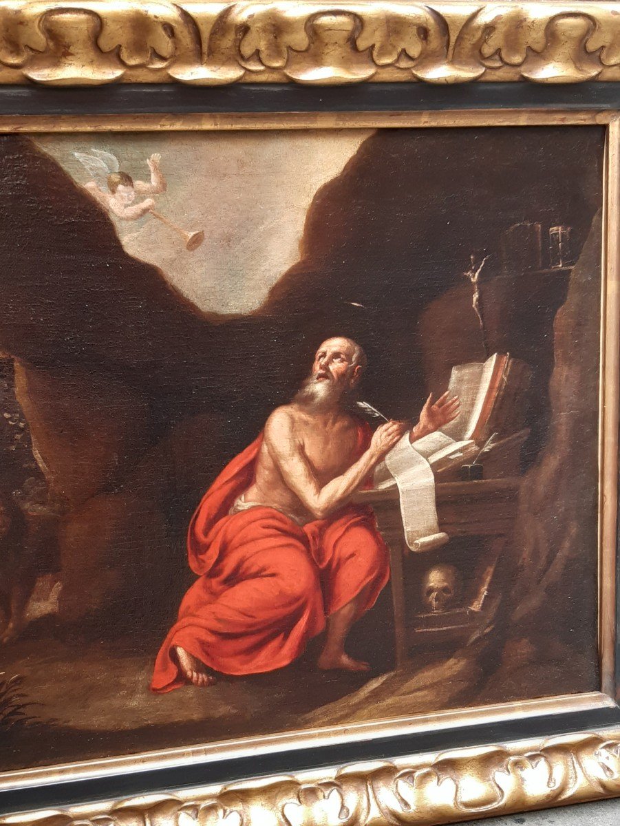 Peinture De Saint Jerome,XVIIe Siecle