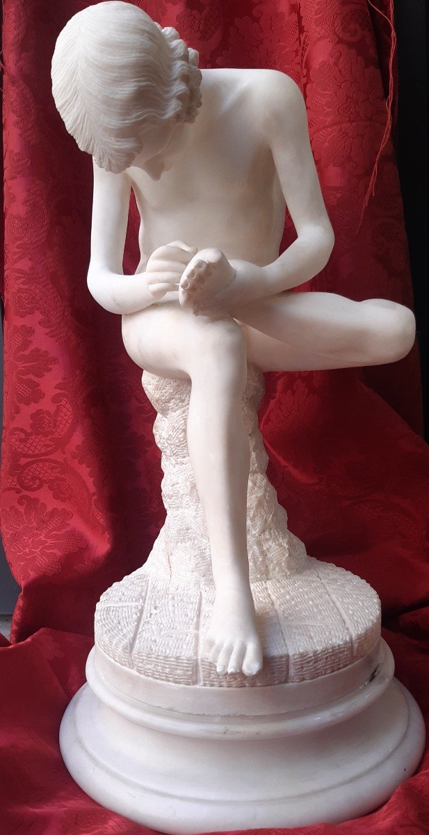 The Spinario, Marble