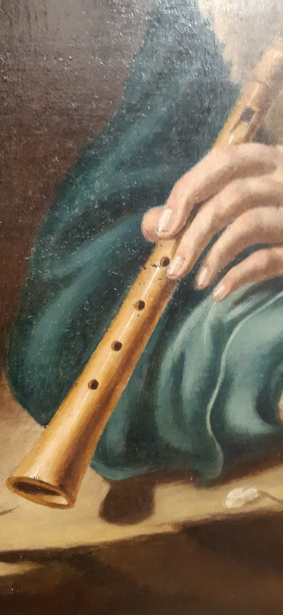 Peinture du XVIIIe siecle representant Euterpe-photo-3