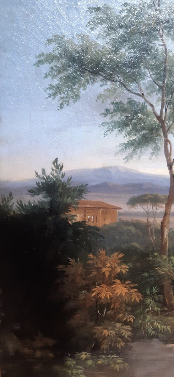 Paysage italien XIXe siecle-photo-4