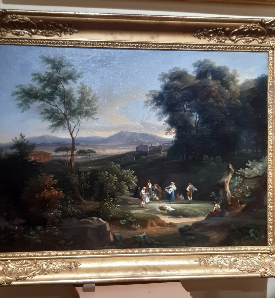 Paysage italien XIXe siecle-photo-2