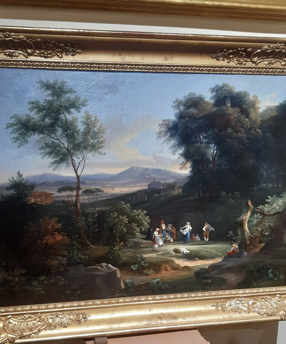 Paysage italien XIXe siecle