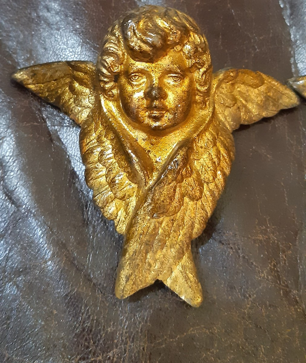 Pair Of 18th Century Angel Heads-photo-4