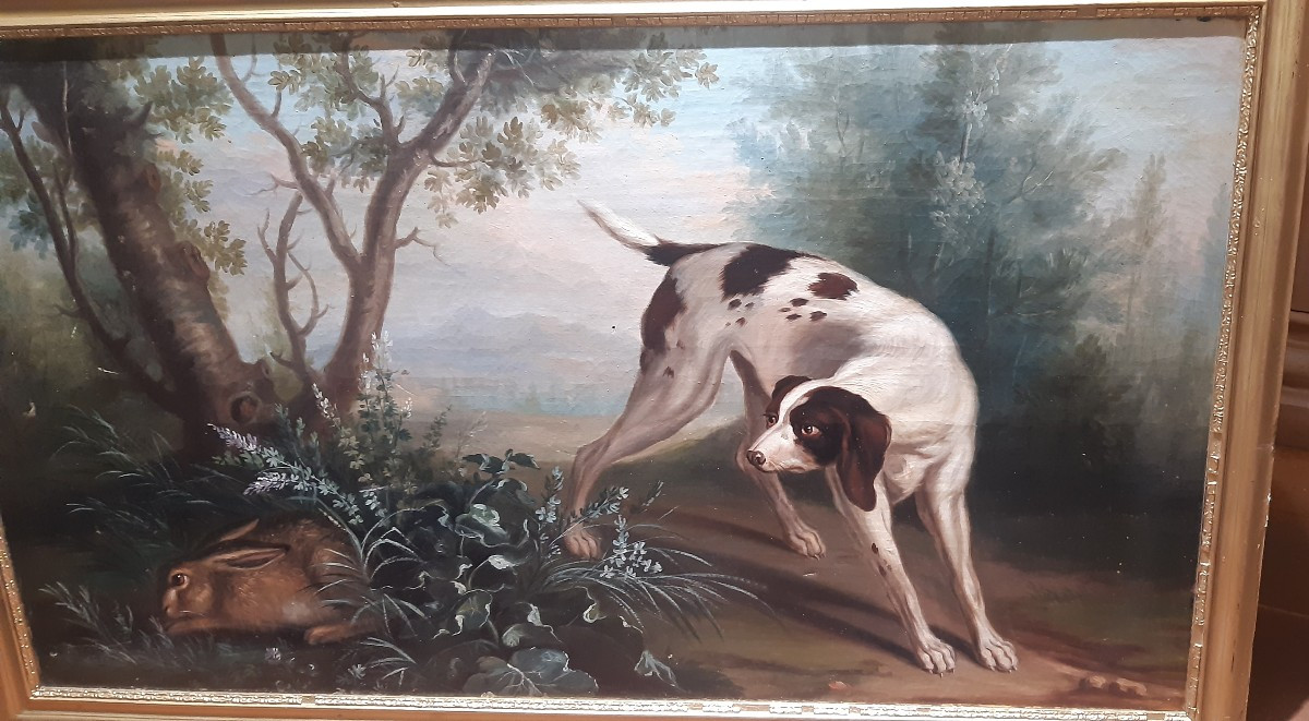 19th Century Hunting Scene-photo-3