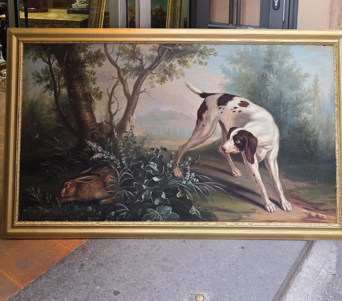 19th Century Hunting Scene-photo-4