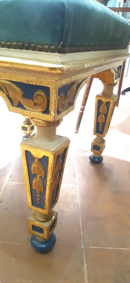 Paire de tabourets de la 19eme siecle-photo-2