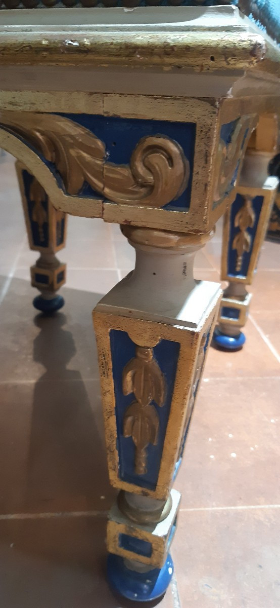 Paire de tabourets de la 19eme siecle-photo-3