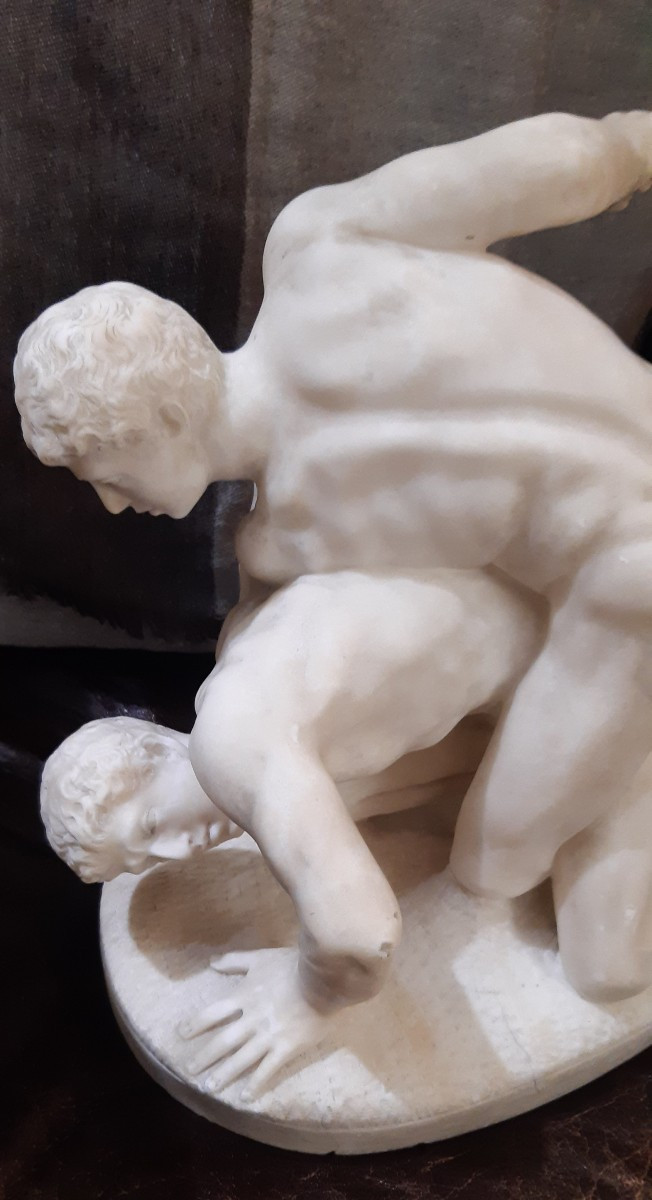 Marble Sculpture, 19th Century-photo-2