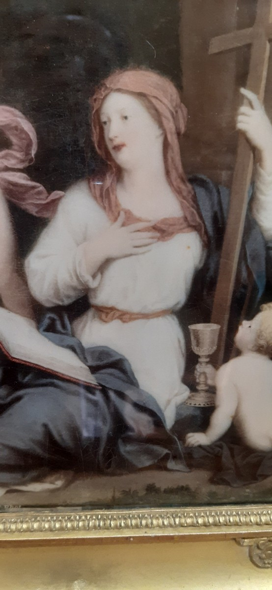 Allegory Of Faith, Painted On Glass-photo-2