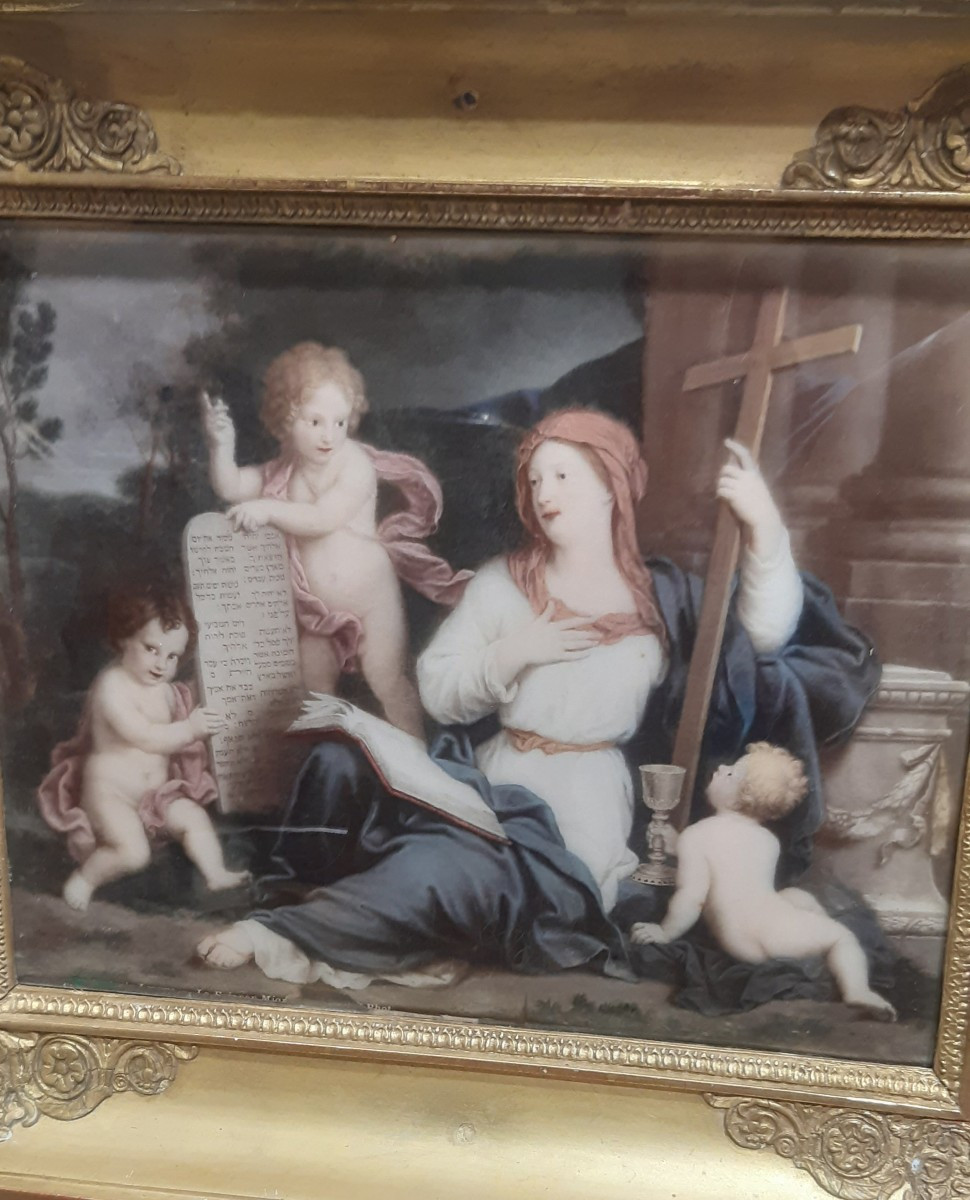 Allegory Of Faith, Painted On Glass