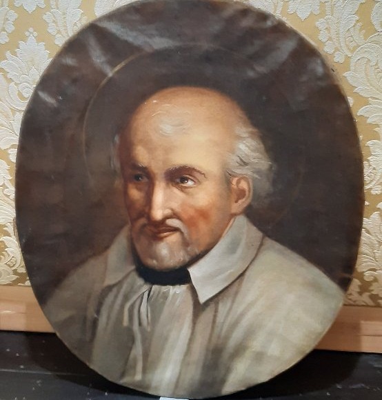 Painting Depicting A Saint, 18th Century.-photo-1