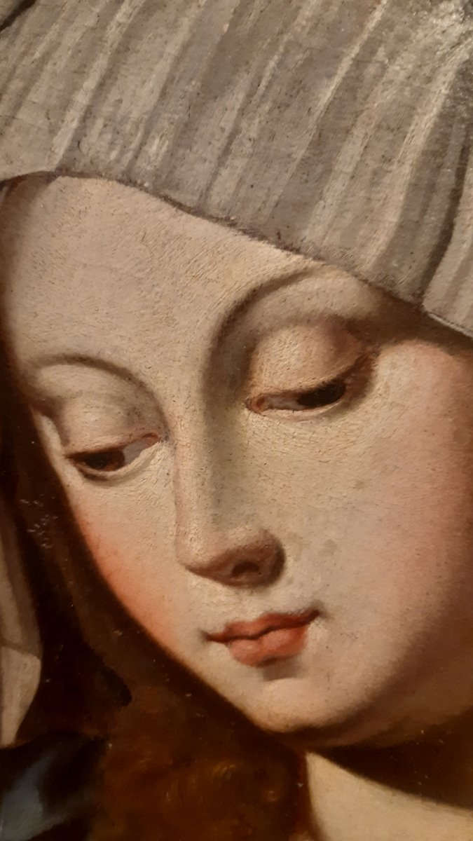 Virgin In Prayer, 18th Century-photo-3