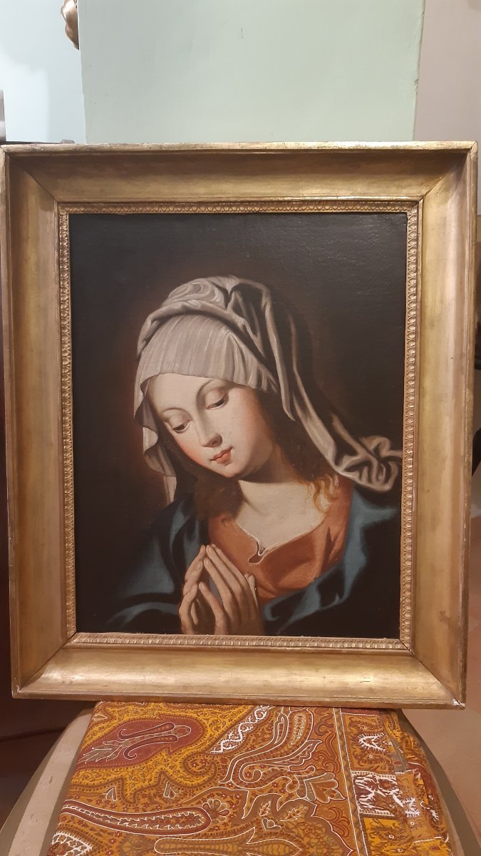 Virgin In Prayer, 18th Century-photo-2