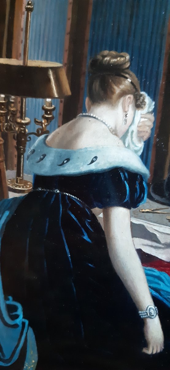 Napoleon Painting, 19th Century-photo-3