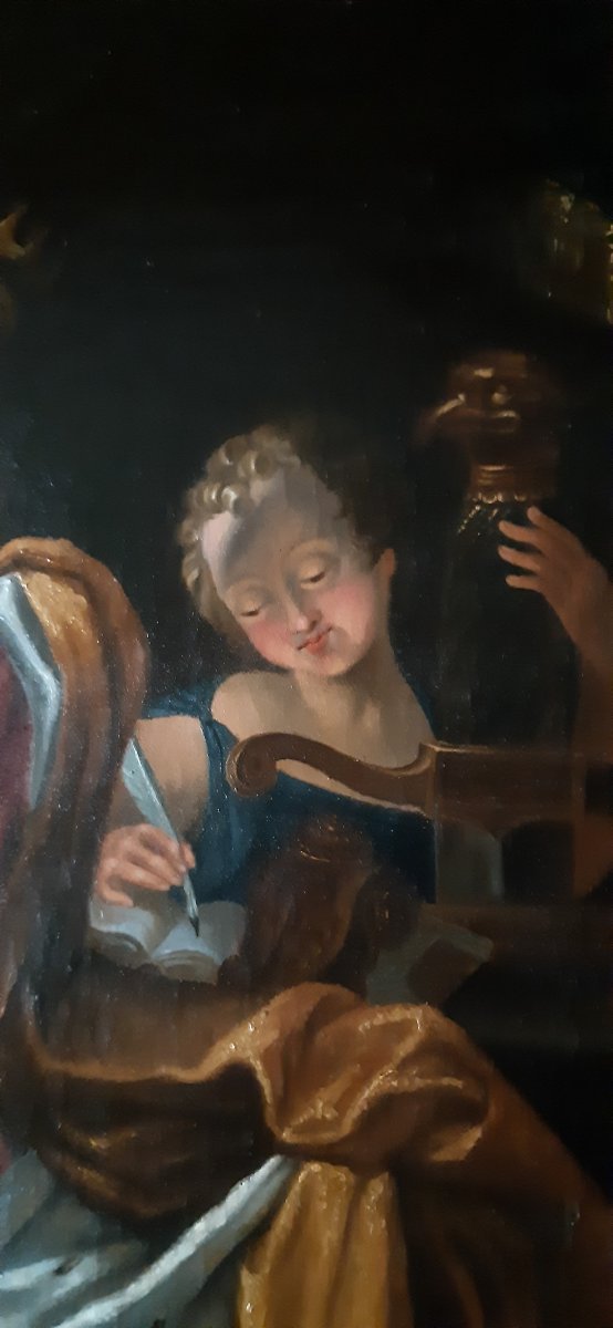 King David Plays The Harp, XIXsiecle.-photo-4