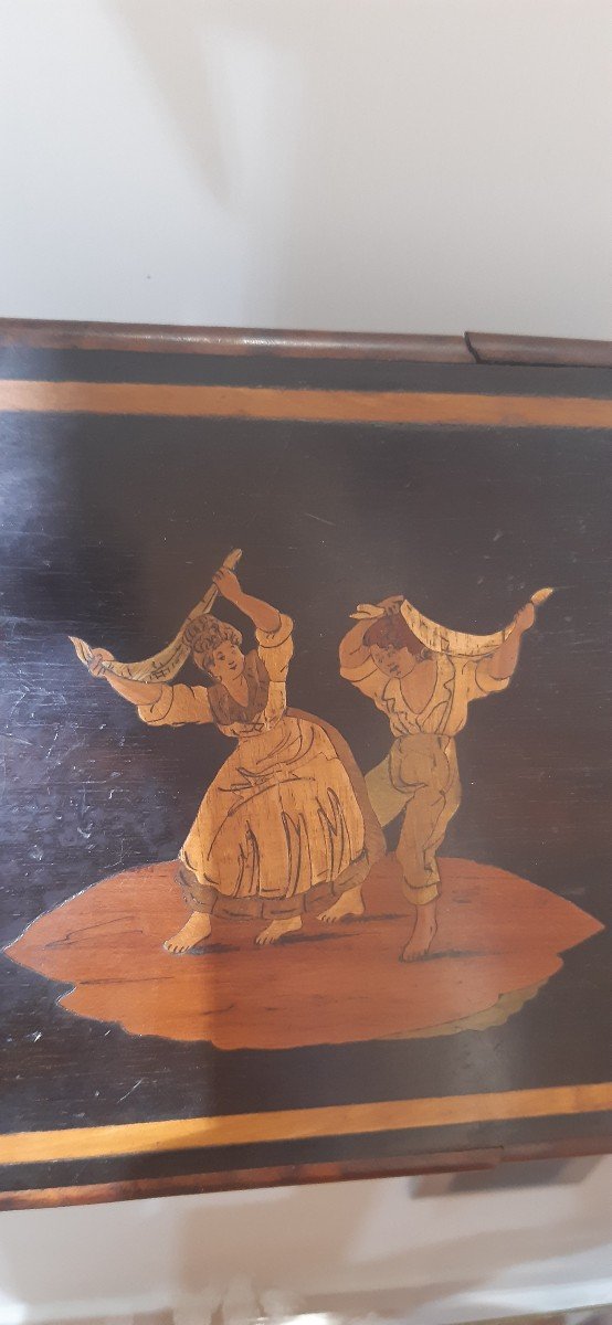 19th Century Marquetry Box-photo-4