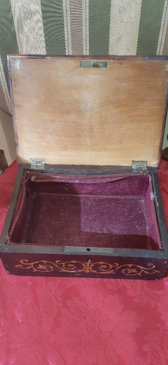 19th Century Marquetry Box-photo-3