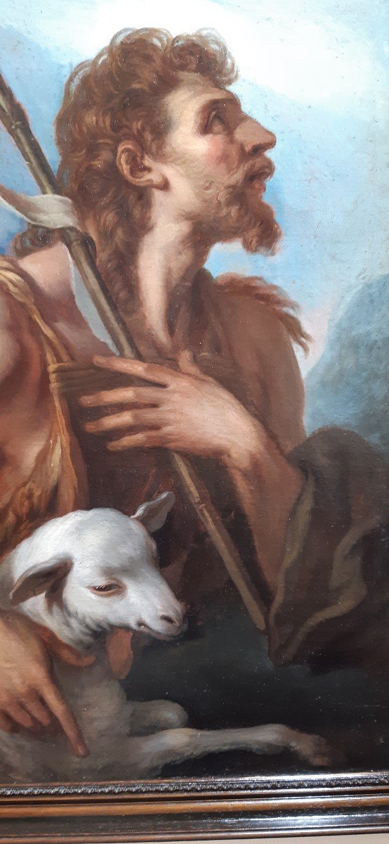 Painting Of Saint John The Baptist, XVIII Century-photo-1