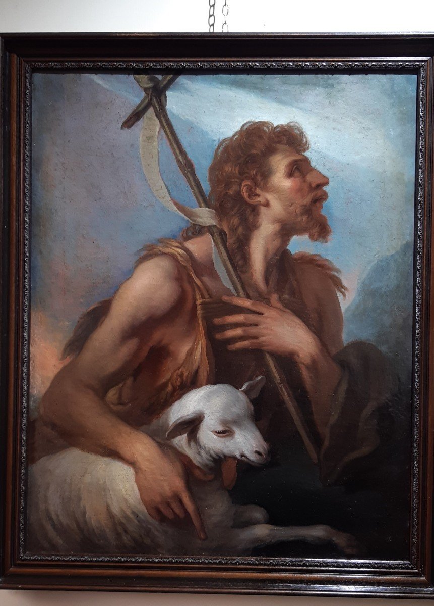 Painting Of Saint John The Baptist, XVIII Century