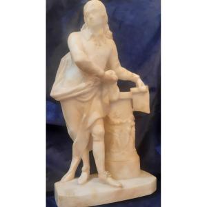 Personnage en albatre,XIXe siecle