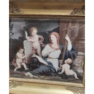 Allegorie de la Foi,peint sur verre