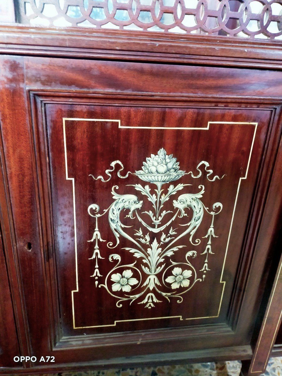 Meuble Victorien Marqueterie d'Os 19ème Siècle Frank Giles & Co. Kensington-photo-3