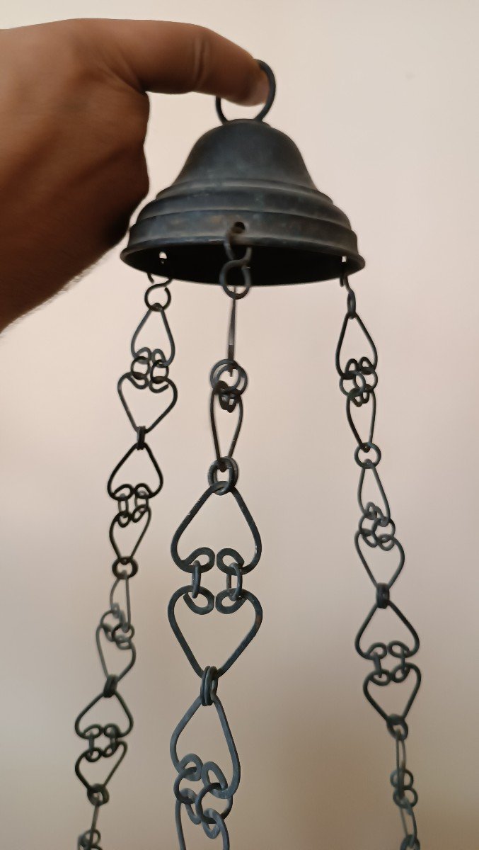 Lampe Votive Néo-gothique Du 19ème Siècle-photo-3